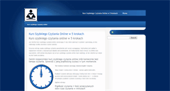 Desktop Screenshot of kurs-szybkiego-czytania.pl